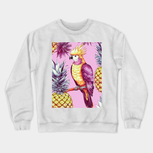 Pink Paradiso Crewneck Sweatshirt by SusannesArtShop